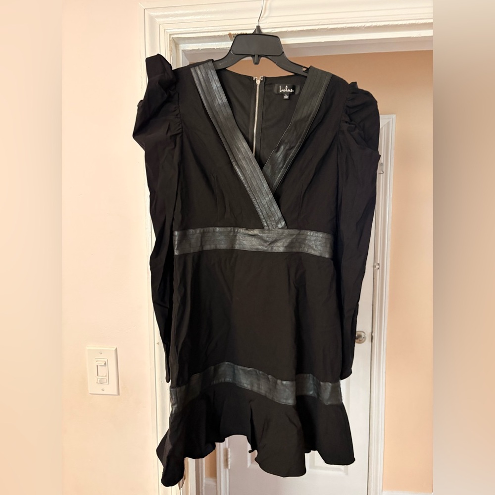 Black Dress with Silver Accents
